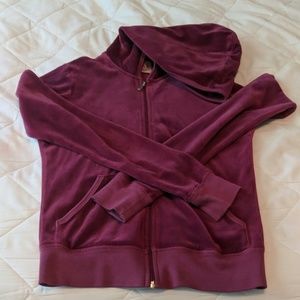 Velour Juicy hooded Jacket (solid - no design)